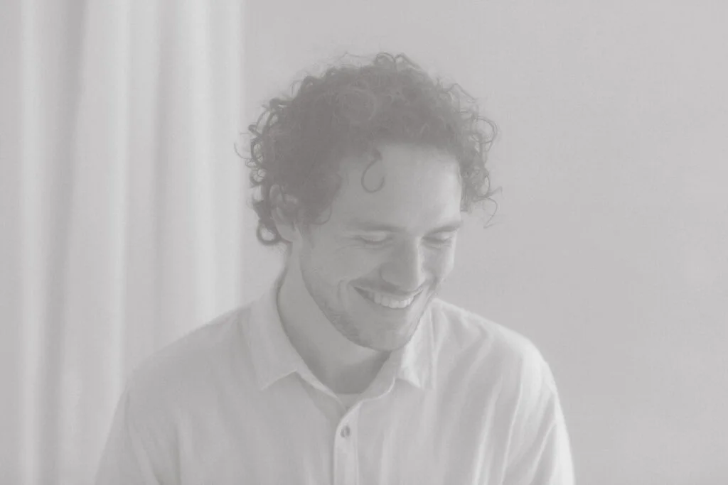 Balck and white image of wedding photographer Damian Van Der Walt