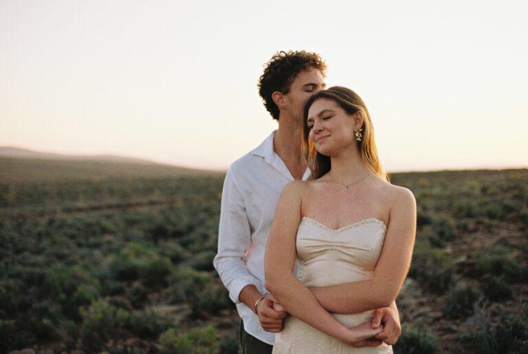 Couple shot in the Karoo on 35mm film