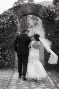 Just married photo from a wedding at La Roche