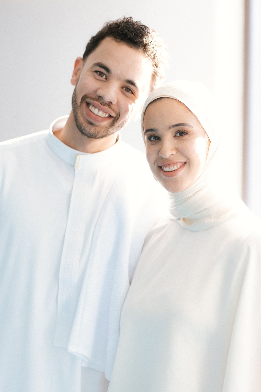 Nikkah photography of a couple just married