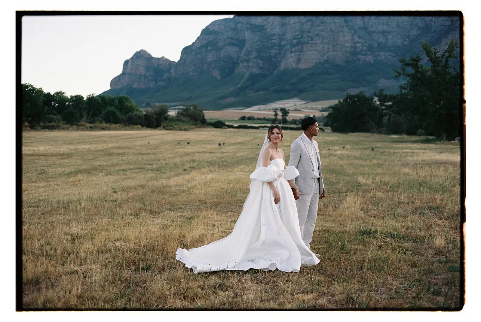 Film photography of a wedding at Plaisir