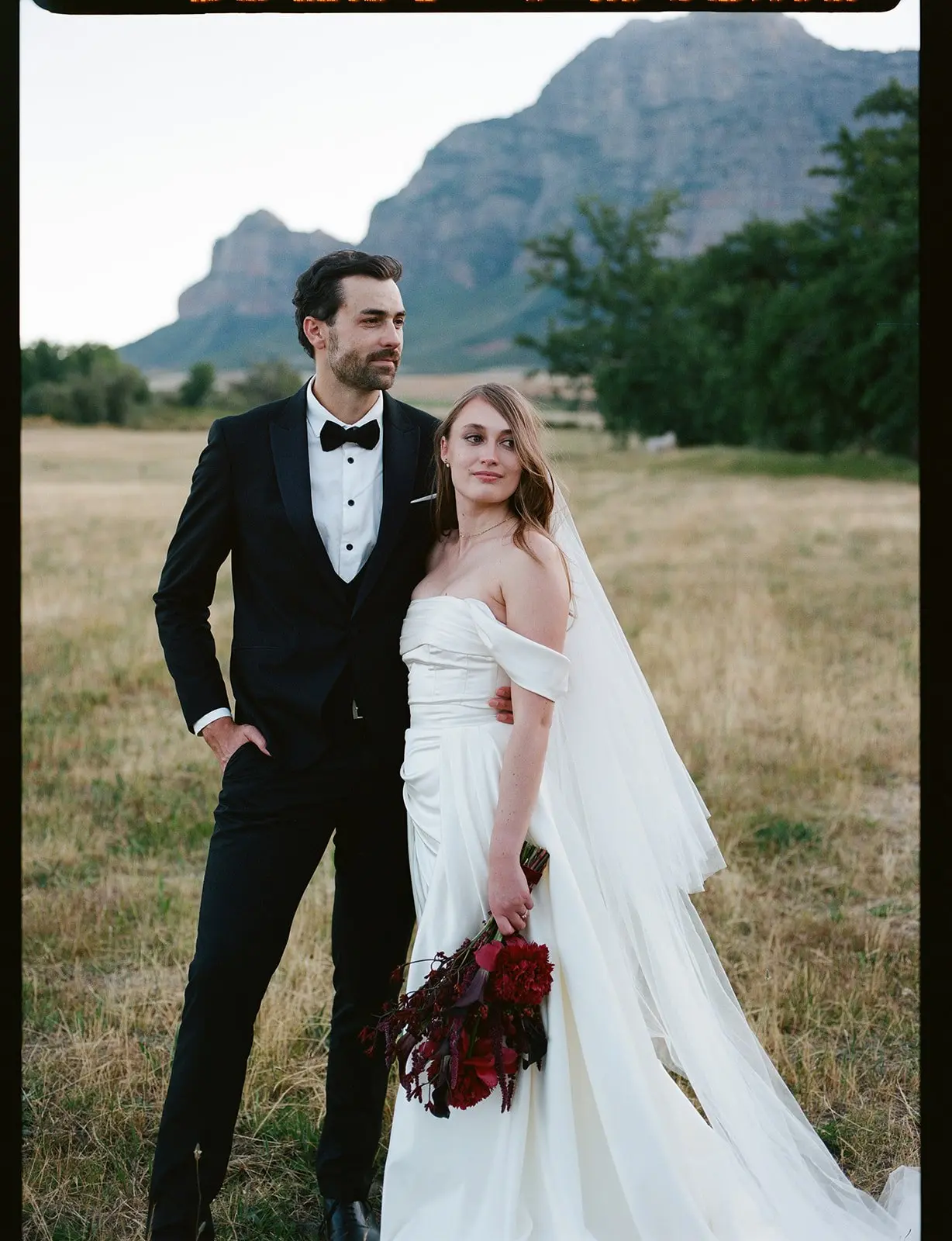 Wedding photography on film at Plasir Wine Estate